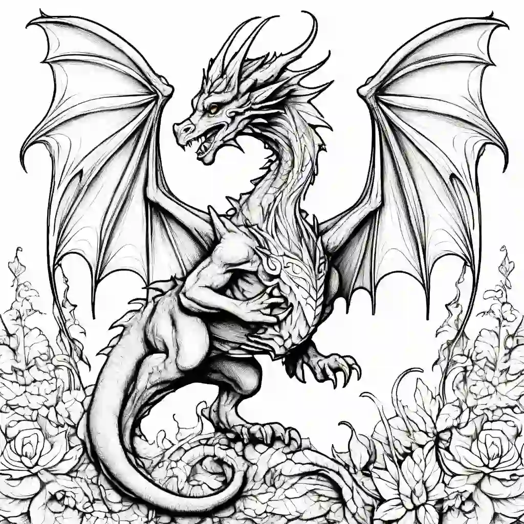 Fairy Dragon coloring pages